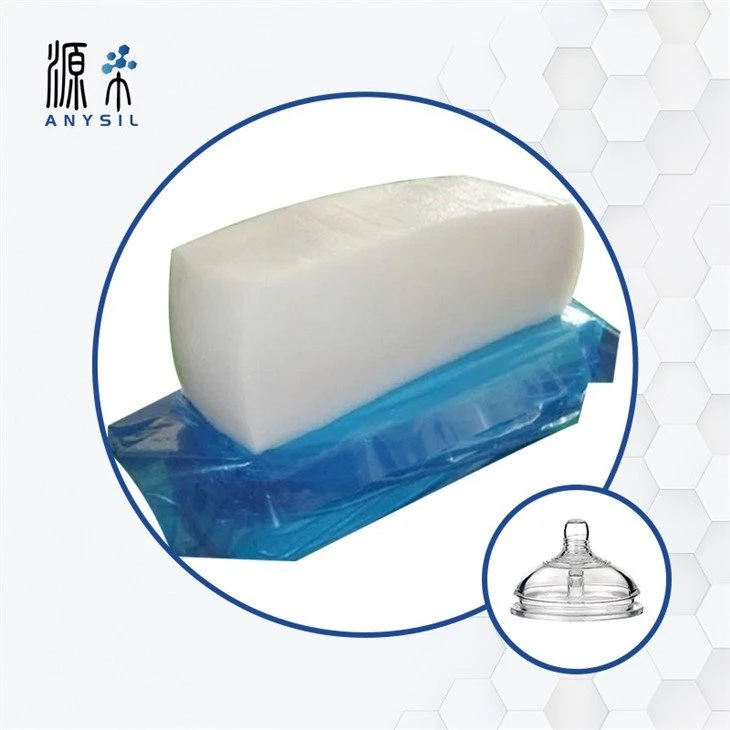 High transparent solid silicone rubber for nipple